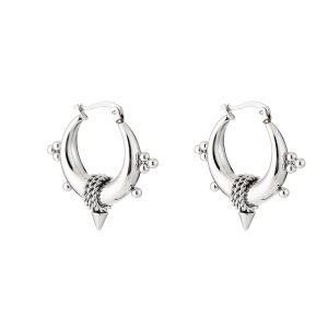 Deze Stainless Steel Bali Hoops shop je bij Mila jwls!