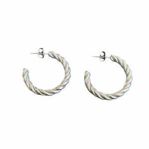 Deze stainless steel oorbellen shop je bij Mila jwls.
