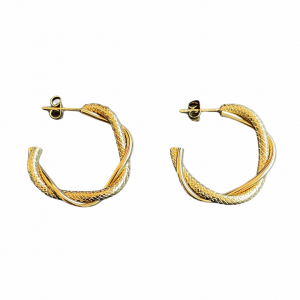 Deze stainless steel oorbellen shop je bij Mila jwls.