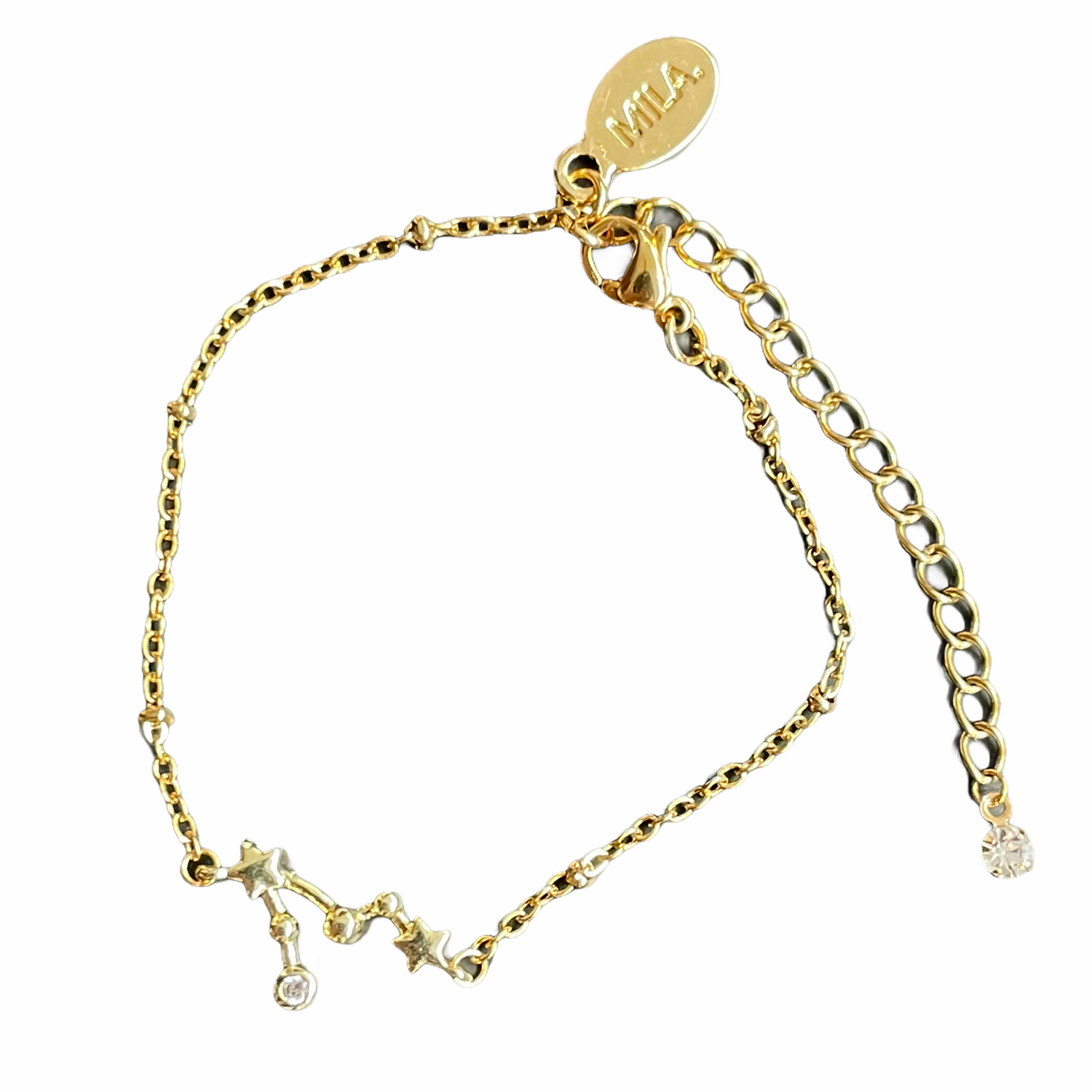 Deze roestvrijstalen armband shop je bij Mila jwls.