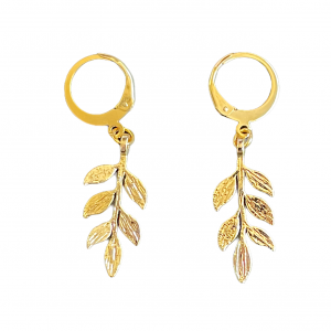 Deze oorbellen met olijven takjes shop je bij Mila jwls.