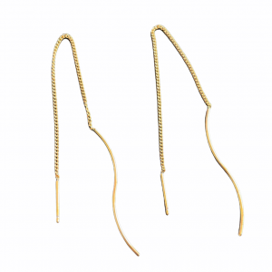 Deze gold plated oorbellen shop je bij Mila jwls.