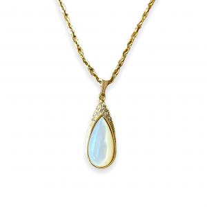 Deze ketting met gold plated schelp bedel shop je bij Mila jwls.