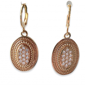 Deze oorbellen met zirconia steentjes shop je bij Mila jwls!