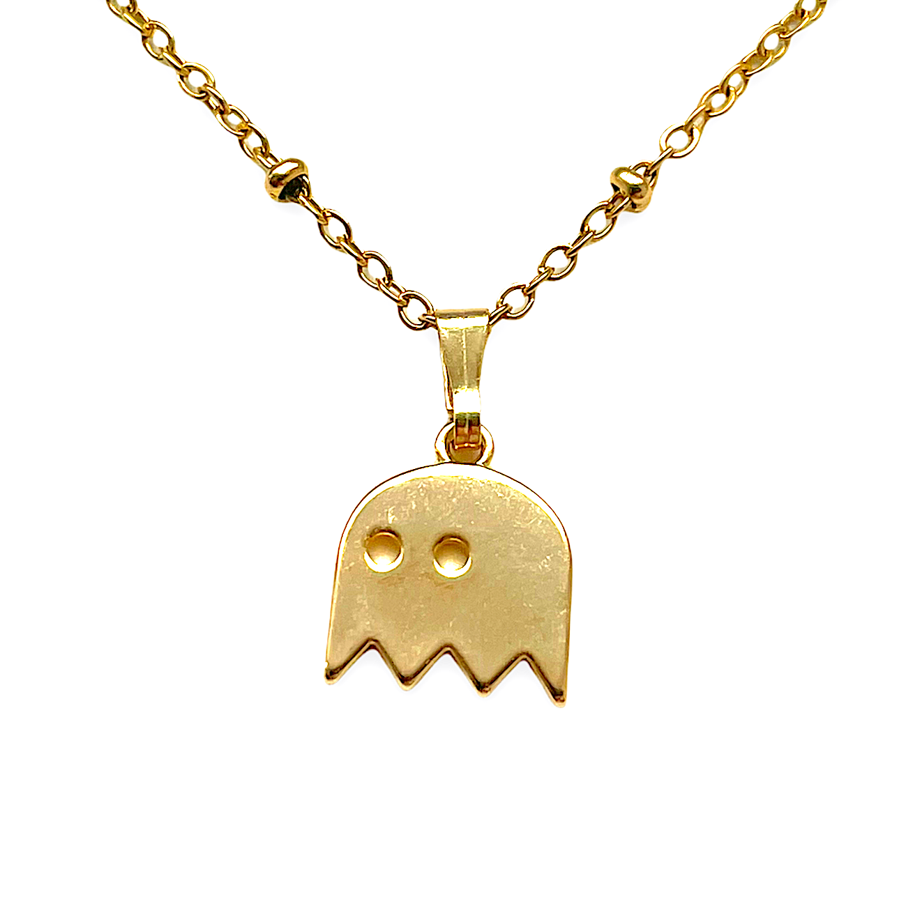Deze ketting met een spookje eraan shop je bij Mila jwls!