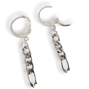 Deze RVS oorbellen met stainless steel bedels shop je bij Mila jwls.
