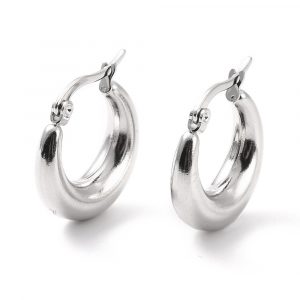 Deze Stainless Steel Bali Hoops shop je bij Mila jwls!