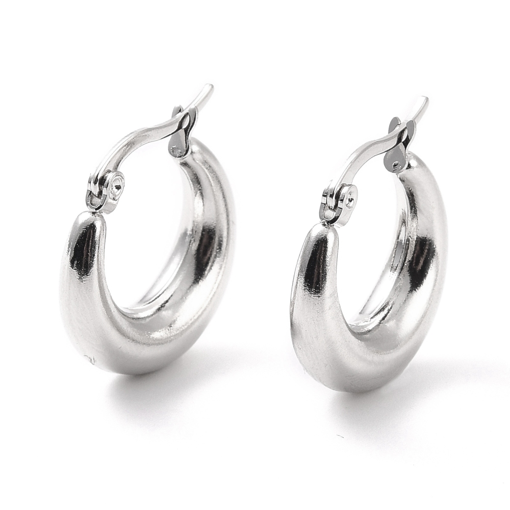 Deze Stainless Steel Bali Hoops shop je bij Mila jwls!