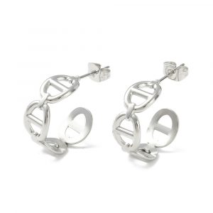 Deze stainless steel oorbellen shop je bij Mila jwls.