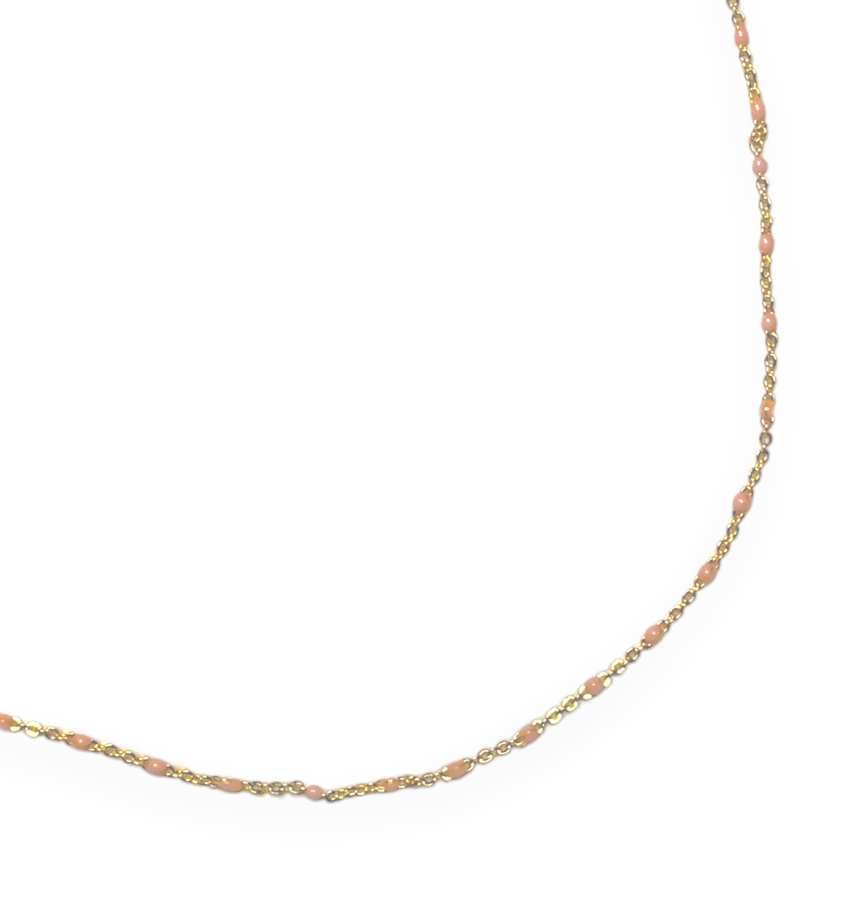 De June ketting van Mila jwls is de gekleurde gouden ketting die je niet mag missen.