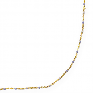 De June ketting van Mila jwls is de gekleurde gouden ketting die je niet mag missen.