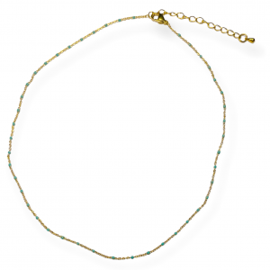 De June ketting van Mila jwls is de gekleurde gouden ketting die je niet mag missen.